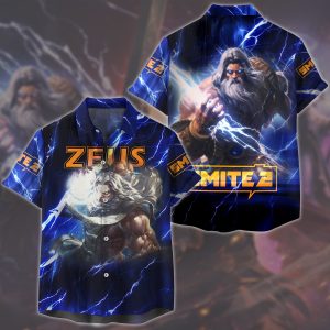 Smite 2 Video Game All Over Printed T-shirt Tank Top Zip Hoodie Pullover Hoodie Hawaiian Shirt Beach Shorts Joggers Hawaiian Shirt S 