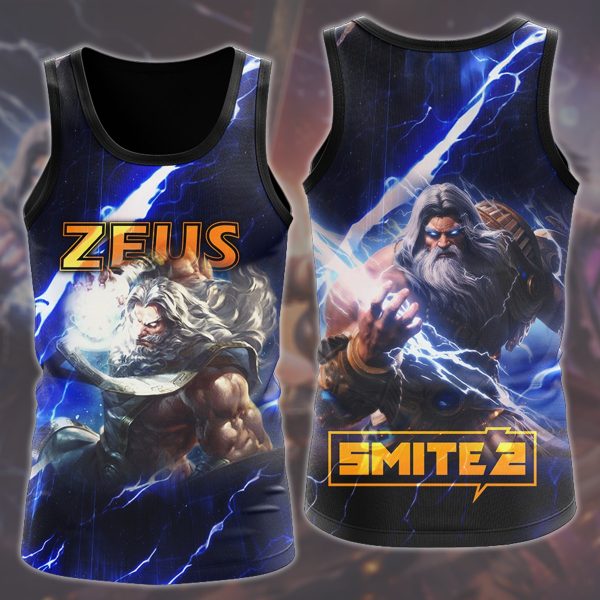 Smite 2 Video Game All Over Printed T-shirt Tank Top Zip Hoodie Pullover Hoodie Hawaiian Shirt Beach Shorts Joggers Tank Top S