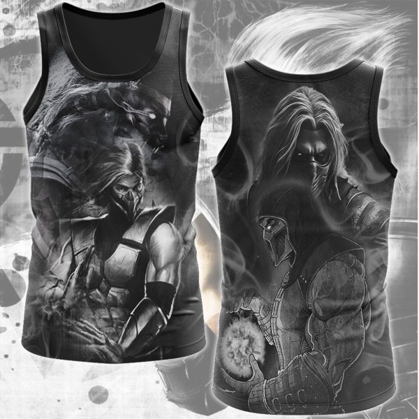 Mortal Kombat Smoke Video Game All Over Printed T-shirt Tank Top Zip Hoodie Pullover Hoodie Hawaiian Shirt Beach Shorts Joggers Tank Top S