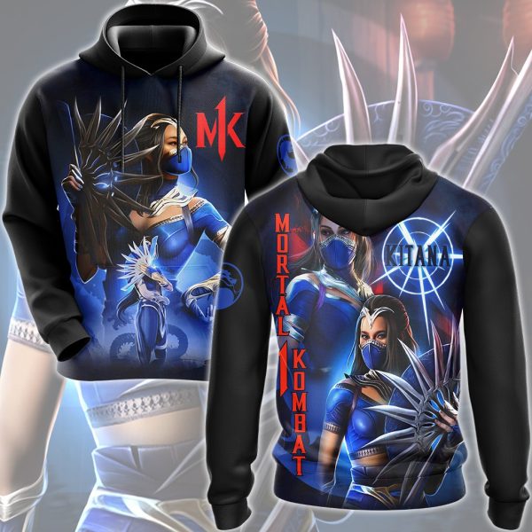 Mortal Kombat Kitana Video Game All Over Printed T-shirt Tank Top Zip Hoodie Pullover Hoodie Hawaiian Shirt Beach Shorts Joggers Hoodie S