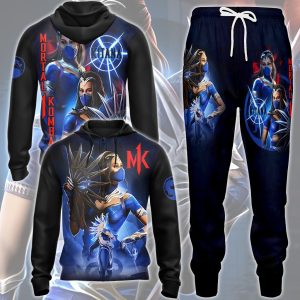 Mortal Kombat Kitana Video Game All Over Printed T-shirt Tank Top Zip Hoodie Pullover Hoodie Hawaiian Shirt Beach Shorts Joggers   