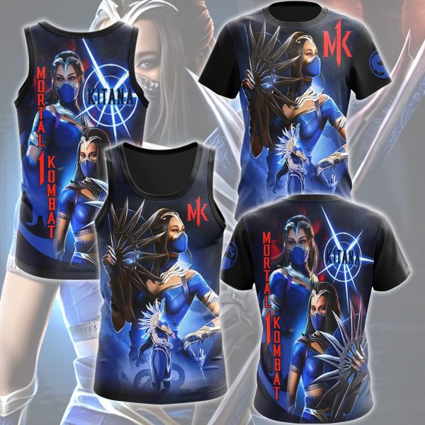 Mortal Kombat Kitana Video Game All Over Printed T-shirt Tank Top Zip Hoodie Pullover Hoodie Hawaiian Shirt Beach Shorts Joggers