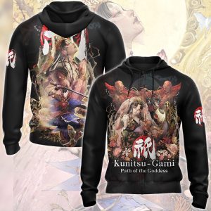 Kunitsu-Gami: Path of the Goddess Video Game All Over Printed T-shirt Tank Top Zip Hoodie Pullover Hoodie Hawaiian Shirt Beach Shorts Joggers Zip Hoodie S 