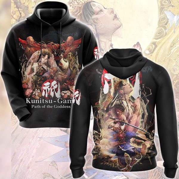 Kunitsu-Gami: Path of the Goddess Video Game All Over Printed T-shirt Tank Top Zip Hoodie Pullover Hoodie Hawaiian Shirt Beach Shorts Joggers Hoodie S