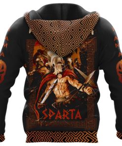 Spartan Hoodie I Am Warrior Back