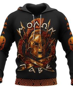 Spartan Hoodie I Am Warrior Front