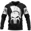 Spartan Hoodie Skull Double-headed Eagle Front