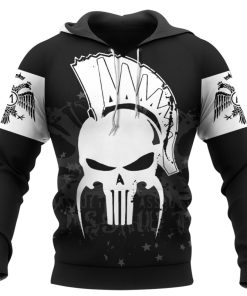 Spartan Hoodie Skull Double-headed Eagle Front