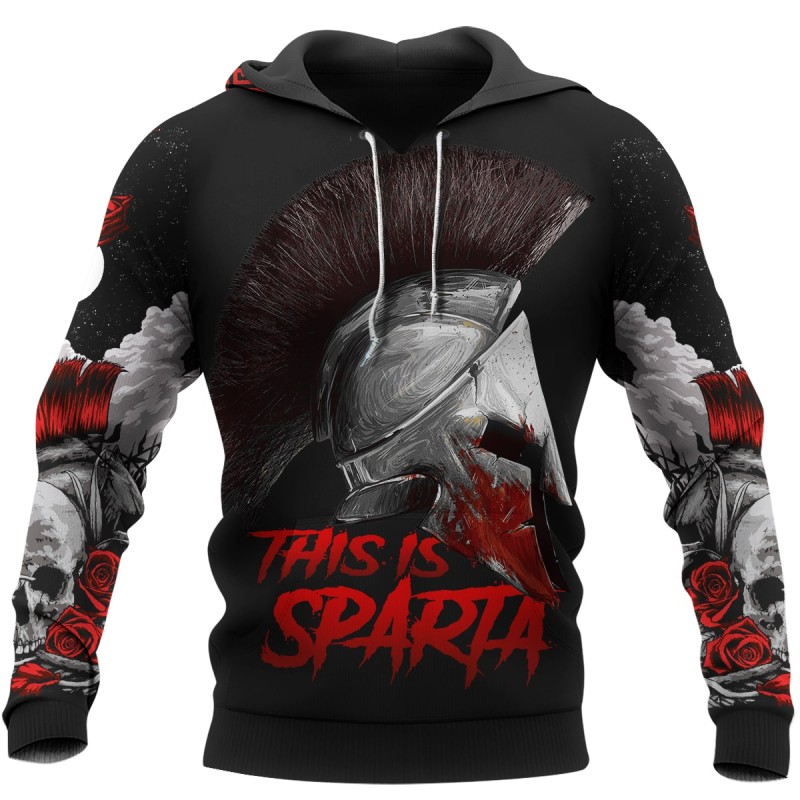 Spartan Hoodie This Is Sparta Front