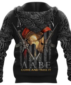 Spartan Hoodie Molon Labe Come And Take It Back