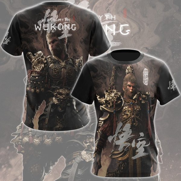 Black Myth: Wukong Video Game All Over Printed T-shirt Tank Top Zip Hoodie Pullover Hoodie Hawaiian Shirt Beach Shorts Joggers T-shirt S