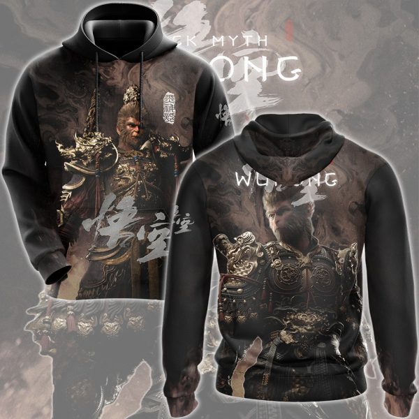 Black Myth: Wukong Video Game All Over Printed T-shirt Tank Top Zip Hoodie Pullover Hoodie Hawaiian Shirt Beach Shorts Joggers Hoodie S