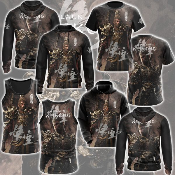 Black Myth: Wukong Video Game All Over Printed T-shirt Tank Top Zip Hoodie Pullover Hoodie Hawaiian Shirt Beach Shorts Joggers