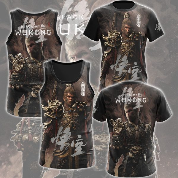 Black Myth: Wukong Video Game All Over Printed T-shirt Tank Top Zip Hoodie Pullover Hoodie Hawaiian Shirt Beach Shorts Joggers