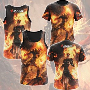 Magic: The Gathering Chandra Nalaar Video Game All Over Printed T-shirt Tank Top Zip Hoodie Pullover Hoodie Hawaiian Shirt Beach Shorts Joggers   