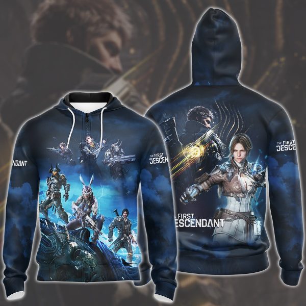 The First Descendant Video Game All Over Printed T-shirt Tank Top Zip Hoodie Pullover Hoodie Hawaiian Shirt Beach Shorts Joggers Zip Hoodie S