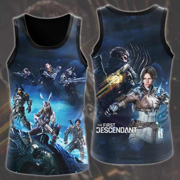 The First Descendant Video Game All Over Printed T-shirt Tank Top Zip Hoodie Pullover Hoodie Hawaiian Shirt Beach Shorts Joggers Tank Top S