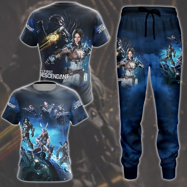 The First Descendant Video Game All Over Printed T-shirt Tank Top Zip Hoodie Pullover Hoodie Hawaiian Shirt Beach Shorts Joggers