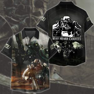 Fallout 3 Video Game All Over Printed T-shirt Tank Top Zip Hoodie Pullover Hoodie Hawaiian Shirt Beach Shorts Joggers Hawaiian Shirt S 