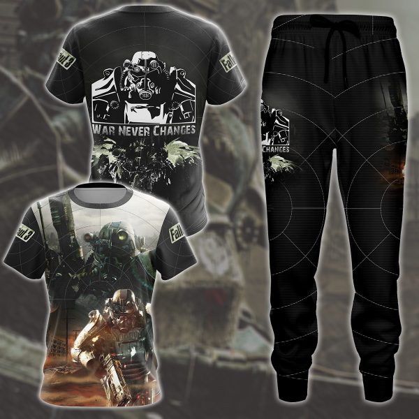 Fallout 3 Video Game All Over Printed T-shirt Tank Top Zip Hoodie Pullover Hoodie Hawaiian Shirt Beach Shorts Joggers