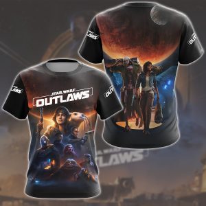 Star Wars Outlaws Video Game All Over Printed T-shirt Tank Top Zip Hoodie Pullover Hoodie Hawaiian Shirt Beach Shorts Joggers T-shirt S