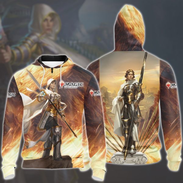 Magic: The Gathering Elspeth Tirel Video Game All Over Printed T-shirt Tank Top Zip Hoodie Pullover Hoodie Hawaiian Shirt Beach Shorts Joggers Zip Hoodie S