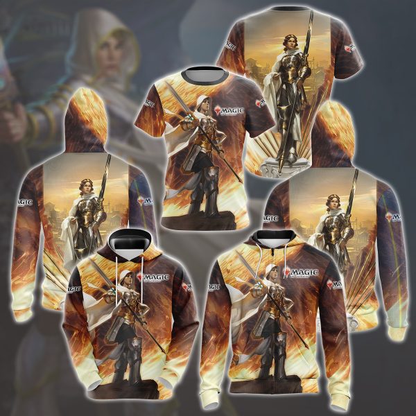 Magic: The Gathering Elspeth Tirel Video Game All Over Printed T-shirt Tank Top Zip Hoodie Pullover Hoodie Hawaiian Shirt Beach Shorts Joggers