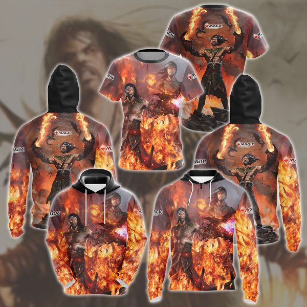 Magic: The Gathering Sarkhan Vol Video Game All Over Printed T-shirt Tank Top Zip Hoodie Pullover Hoodie Hawaiian Shirt Beach Shorts Joggers