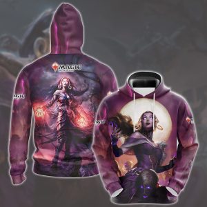 Magic: The Gathering Liliana Vess Video Game All Over Printed T-shirt Tank Top Zip Hoodie Pullover Hoodie Hawaiian Shirt Beach Shorts Joggers Hoodie S 