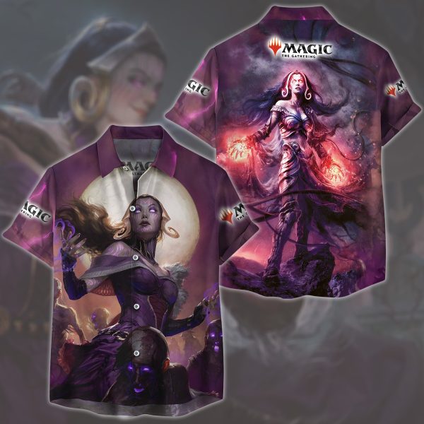 Magic: The Gathering Liliana Vess Video Game All Over Printed T-shirt Tank Top Zip Hoodie Pullover Hoodie Hawaiian Shirt Beach Shorts Joggers Hawaiian Shirt S