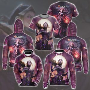 Magic: The Gathering Liliana Vess Video Game All Over Printed T-shirt Tank Top Zip Hoodie Pullover Hoodie Hawaiian Shirt Beach Shorts Joggers   