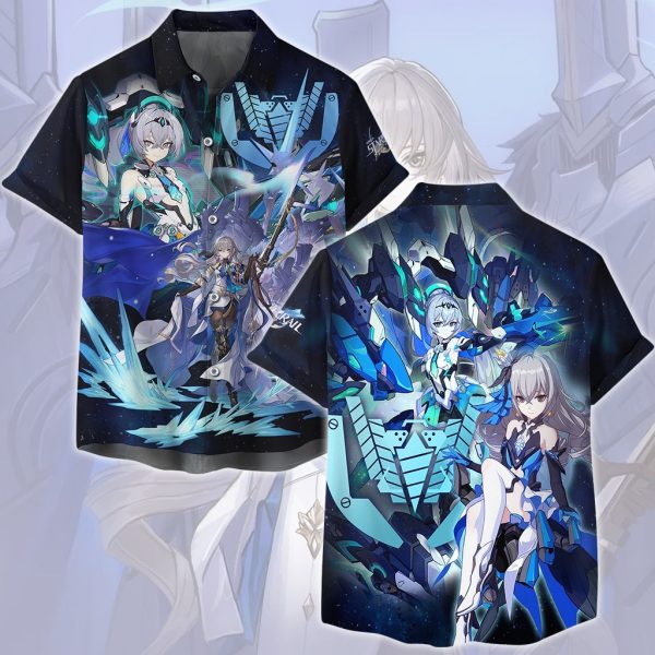 Honkai: Star Rail Bronya Video Game All Over Printed T-shirt Tank Top Zip Hoodie Pullover Hoodie Hawaiian Shirt Beach Shorts Joggers Hawaiian Shirt S