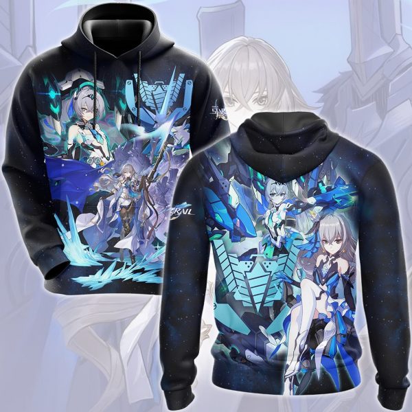 Honkai: Star Rail Bronya Video Game All Over Printed T-shirt Tank Top Zip Hoodie Pullover Hoodie Hawaiian Shirt Beach Shorts Joggers Hoodie S