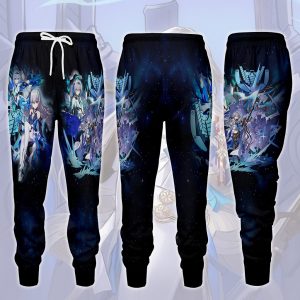 Honkai: Star Rail Bronya Video Game All Over Printed T-shirt Tank Top Zip Hoodie Pullover Hoodie Hawaiian Shirt Beach Shorts Joggers Joggers S 