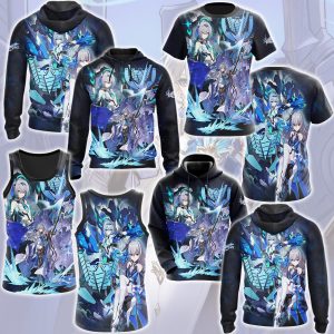 Honkai: Star Rail Bronya Video Game All Over Printed T-shirt Tank Top Zip Hoodie Pullover Hoodie Hawaiian Shirt Beach Shorts Joggers   