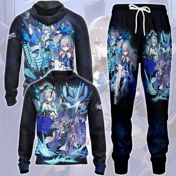 Honkai: Star Rail Bronya Video Game All Over Printed T-shirt Tank Top Zip Hoodie Pullover Hoodie Hawaiian Shirt Beach Shorts Joggers