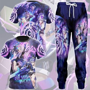 Honkai: Star Rail Silver Wolf Video Game All Over Printed T-shirt Tank Top Zip Hoodie Pullover Hoodie Hawaiian Shirt Beach Shorts Joggers   