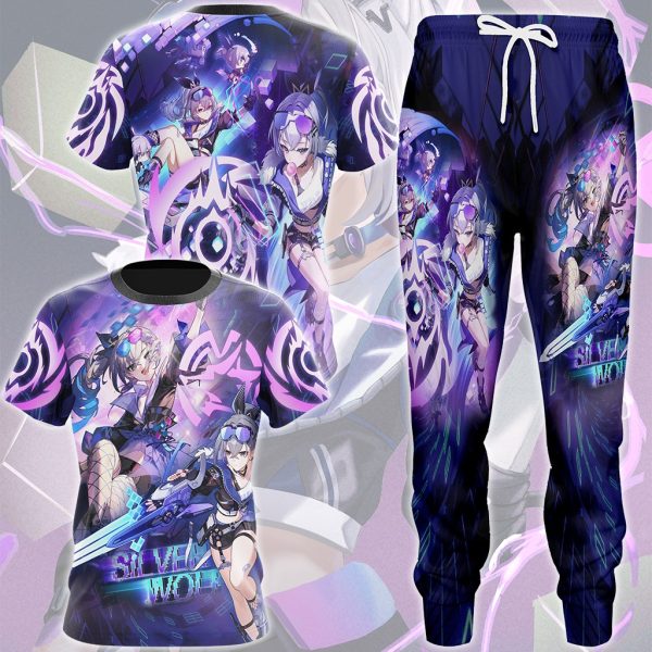 Honkai: Star Rail Silver Wolf Video Game All Over Printed T-shirt Tank Top Zip Hoodie Pullover Hoodie Hawaiian Shirt Beach Shorts Joggers