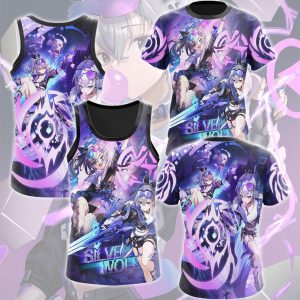 Honkai: Star Rail Silver Wolf Video Game All Over Printed T-shirt Tank Top Zip Hoodie Pullover Hoodie Hawaiian Shirt Beach Shorts Joggers   