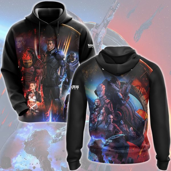 Mass Effect Legendary Edition Video Game All Over Printed T-shirt Tank Top Zip Hoodie Pullover Hoodie Hawaiian Shirt Beach Shorts Joggers Hoodie S