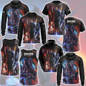 Mass Effect Legendary Edition Video Game All Over Printed T-shirt Tank Top Zip Hoodie Pullover Hoodie Hawaiian Shirt Beach Shorts Joggers   