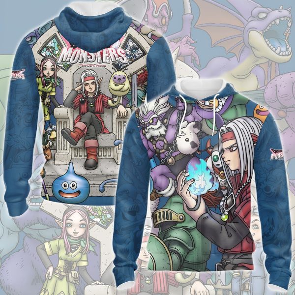 Dragon Quest Monsters Video Game All Over Printed T-shirt Tank Top Zip Hoodie Pullover Hoodie Hawaiian Shirt Beach Shorts Joggers Zip Hoodie S