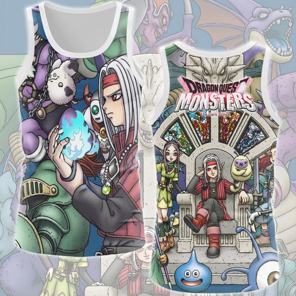 Dragon Quest Monsters Video Game All Over Printed T-shirt Tank Top Zip Hoodie Pullover Hoodie Hawaiian Shirt Beach Shorts Joggers Tank Top S