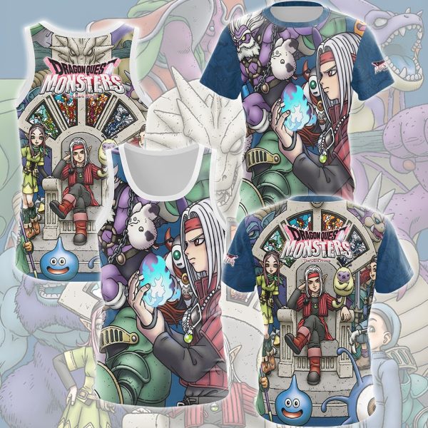 Dragon Quest Monsters Video Game All Over Printed T-shirt Tank Top Zip Hoodie Pullover Hoodie Hawaiian Shirt Beach Shorts Joggers