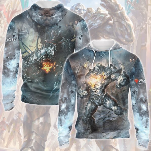 Magic: The Gathering Karn The Silver Golem Video Game All Over Printed T-shirt Tank Top Zip Hoodie Pullover Hoodie Hawaiian Shirt Beach Shorts Joggers Zip Hoodie S