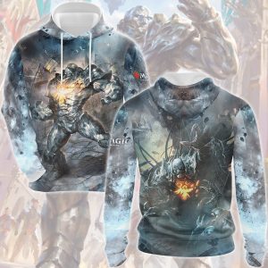 Magic: The Gathering Karn The Silver Golem Video Game All Over Printed T-shirt Tank Top Zip Hoodie Pullover Hoodie Hawaiian Shirt Beach Shorts Joggers Hoodie S 