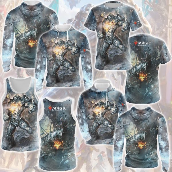 Magic: The Gathering Karn The Silver Golem Video Game All Over Printed T-shirt Tank Top Zip Hoodie Pullover Hoodie Hawaiian Shirt Beach Shorts Joggers