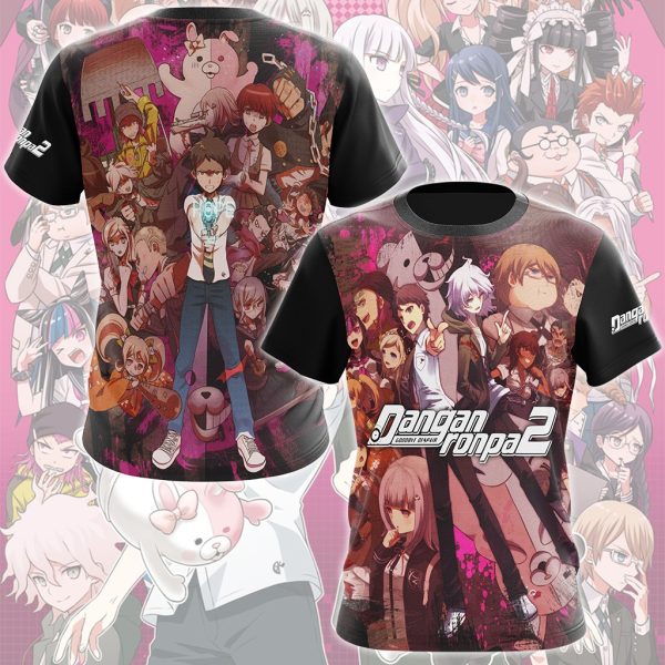 Danganronpa 2 Video Game All Over Printed T-shirt Tank Top Zip Hoodie Pullover Hoodie Hawaiian Shirt Beach Shorts Joggers T-shirt S