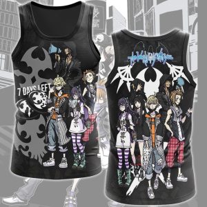 The World Ends with You Video Game All Over Printed T-shirt Tank Top Zip Hoodie Pullover Hoodie Hawaiian Shirt Beach Shorts Joggers Tank Top S 