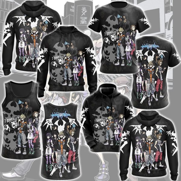 The World Ends with You Video Game All Over Printed T-shirt Tank Top Zip Hoodie Pullover Hoodie Hawaiian Shirt Beach Shorts Joggers